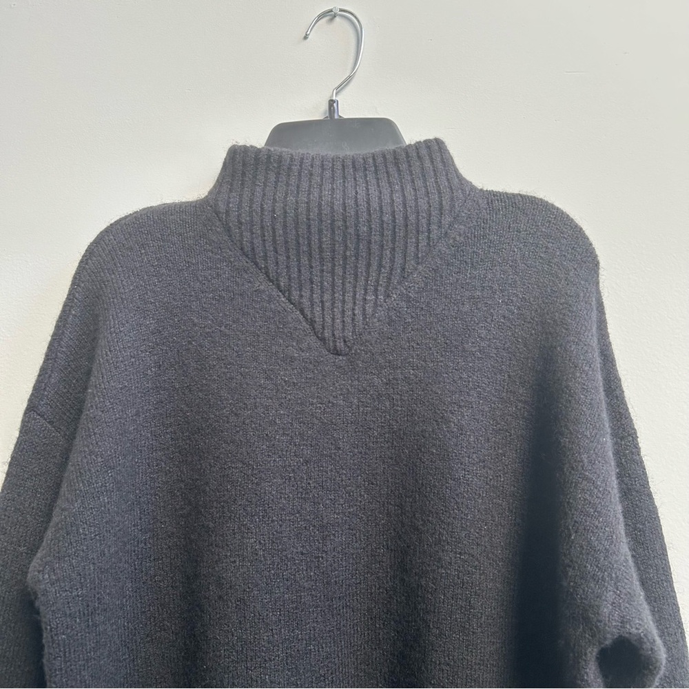 NWOT Madewell Dillon Mockneck Pullover Black Sweater Size XS - Picture 4 of 10